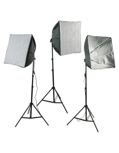 Kit de Iluminación ePhotoInc 3 Softbox 5500K 600W