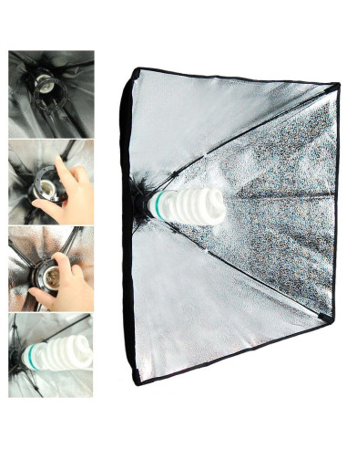 Kit de Iluminación ePhotoInc 3 Softbox 5500K 600W