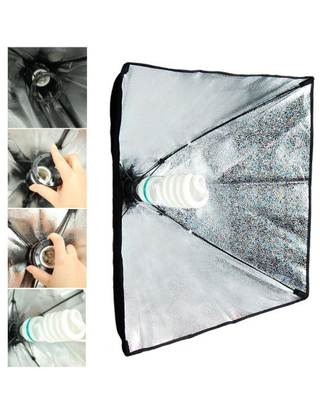 Kit de Iluminación ePhotoInc 3 Softbox 5500K 600W