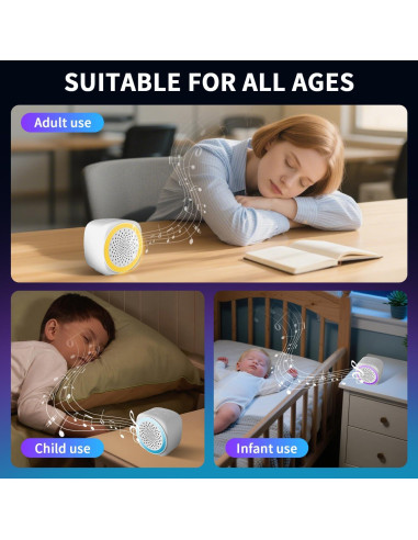 Máquina de Ruido Blanco Portátil Reglowlife - 26 Sonidos