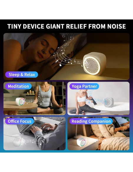 Máquina de Ruido Blanco Portátil Reglowlife - 26 Sonidos