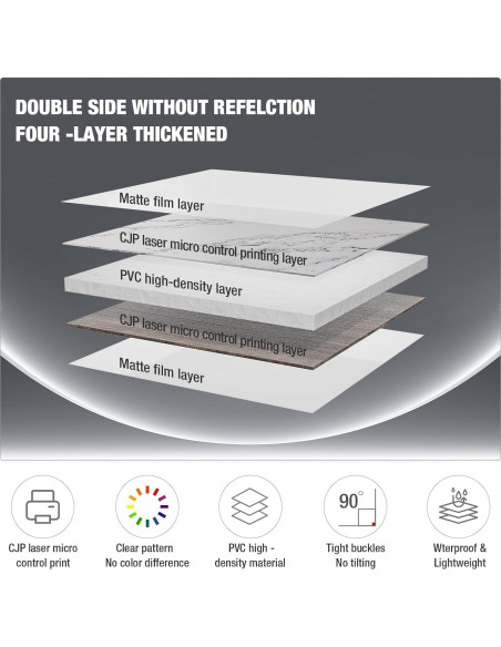 2 Tableros de Fondo Fotográfico BEIYANG 61x61 cm Mármol