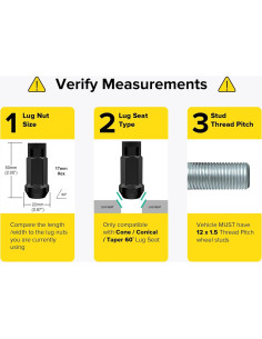 Tuercas de Llenado StanceMagic 20pcs 12x1.5mm Asiento Cónico 2