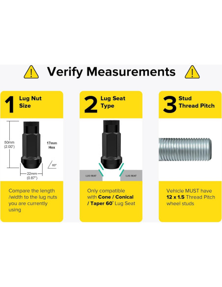 Tuercas de Llenado StanceMagic 20pcs 12x1.5mm Asiento Cónico