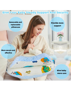 Almohada de Lactancia MUYFIO Semicircular Algodón 1 Cuenta 2