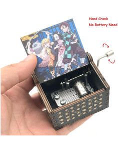 Caja Musical de Madera Pursuestar Demon Slayer 6.5x5cm 2