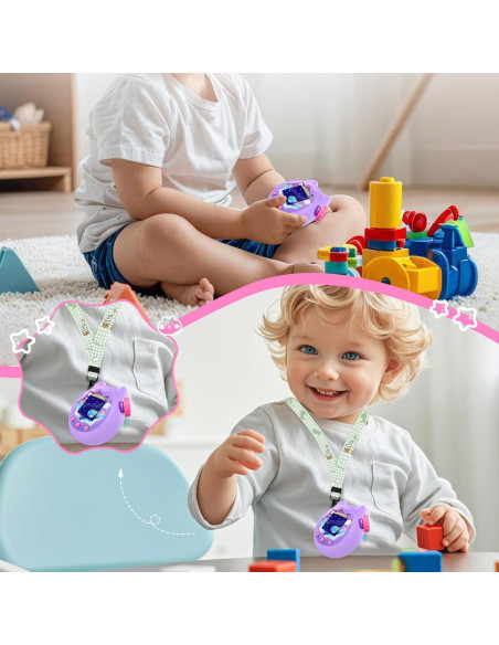 Funda Protectora KONXISA para Tamagotchi Paradise Silicona Morado