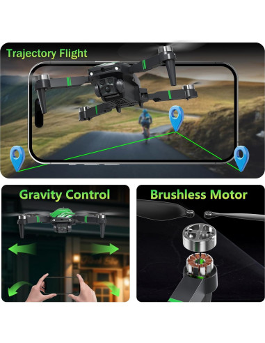 Drone TTROARDS con cámara 4K, evitación de obstáculos 270