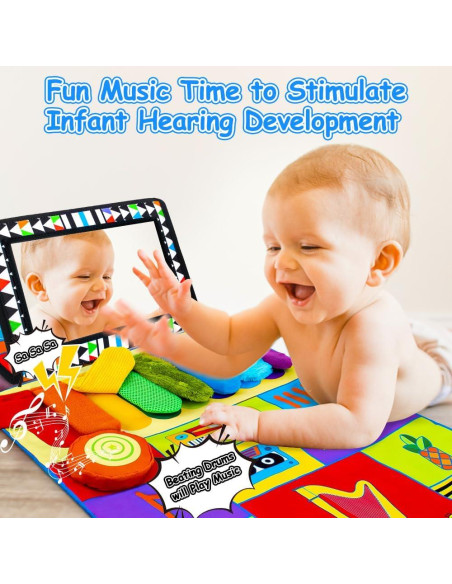 Juguete Espejo Sensorial Beetoy para Bebés 0-6 Meses Juguete Espejo Sensorial Beetoy para Bebés 0-6 Meses
