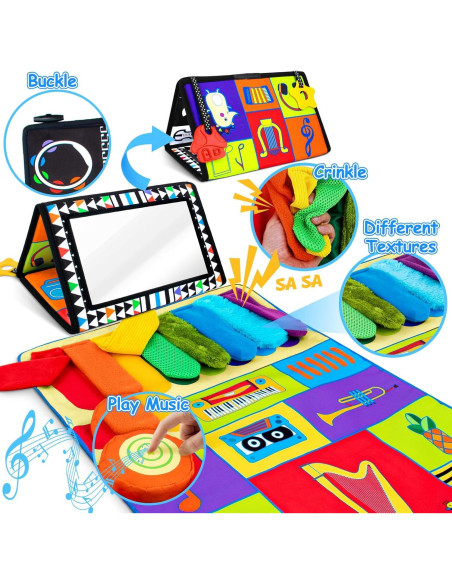 Juguete Espejo Sensorial Beetoy para Bebés 0-6 Meses Juguete Espejo Sensorial Beetoy para Bebés 0-6 Meses