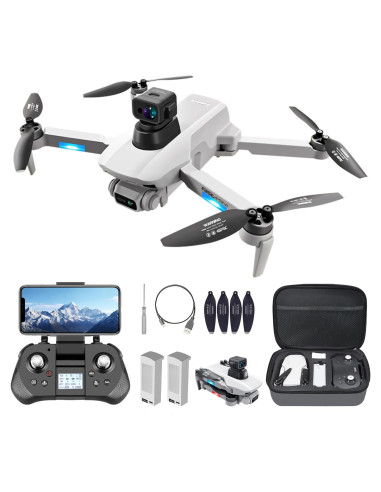 Dron GPS CANKETEC 4K Plegable con Cámara FPV y 60 min Vuelo