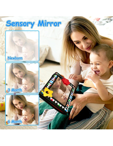 Juguete Espejo Sensorial Beetoy para Bebés 0-6 Meses