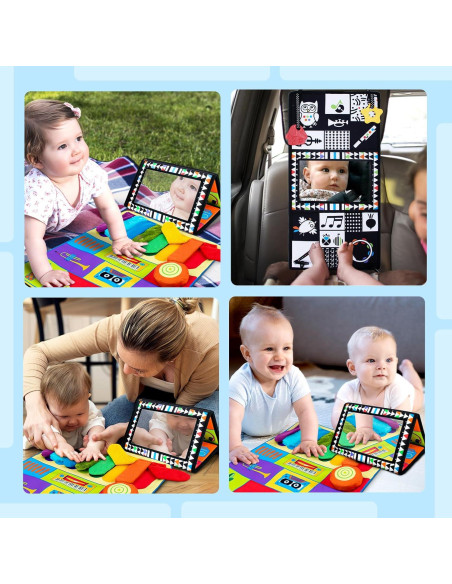 Juguete Espejo Sensorial Beetoy para Bebés 0-6 Meses Juguete Espejo Sensorial Beetoy para Bebés 0-6 Meses