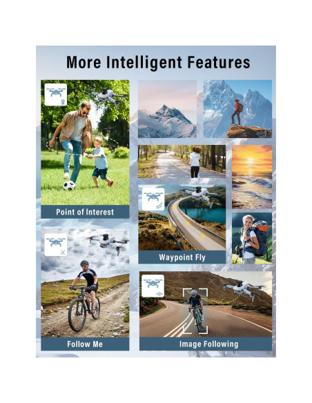 Dron GPS CANKETEC 4K Plegable con Cámara FPV y 60 min Vuelo