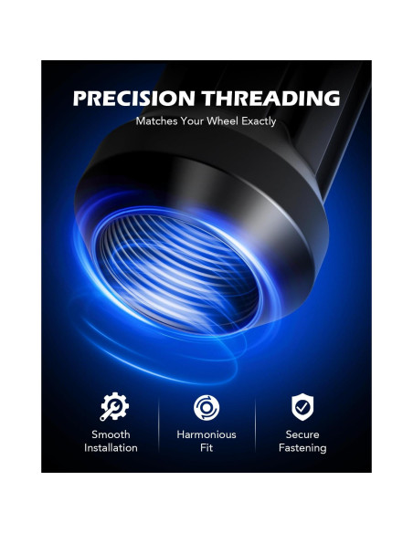 Tuercas de Rueda Orion Motor Tech M14x1.5 Negras Juego 24