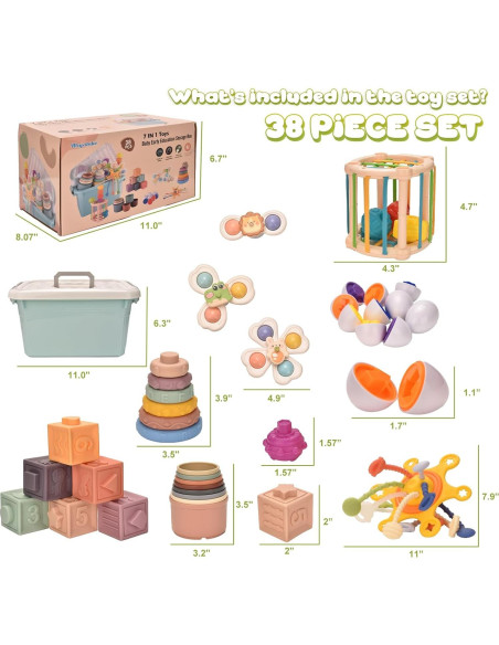 Juguetes Montessori 7 en 1 Majabike para Bebés 6-12 Meses