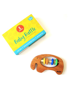 Juguete de Agarre de Madera Shumee Elefante 15x10x5 cm