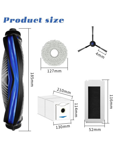 Kit de Accesorios 19 Piezas JYAILIFES para ECOVACS DEEBOT N30