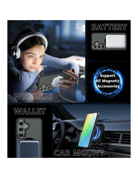 Funda FNTCASE para Samsung Galaxy S24 - Protección Militar