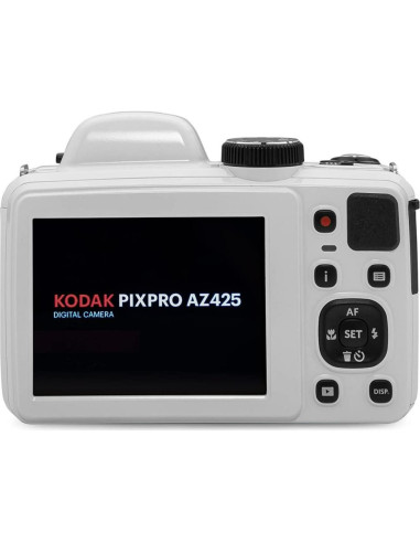 Cámara Digital Kodak PIXPRO AZ425 20MP Zoom 42x Blanca con Accesorios