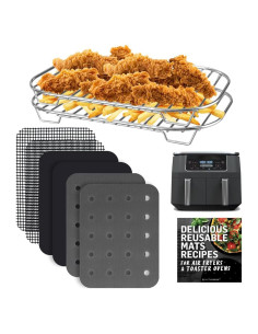 Accesorios para Freidora de Aire Ninja Dual 2 Canastas 9 Piezas