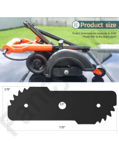 Juego de 2 cuchillas EB-007 Black+Decker 19,05 cm alta resistencia 2