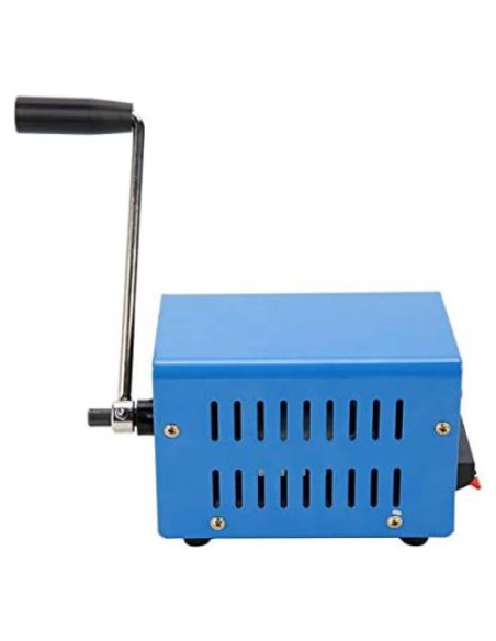 Generador Manual de Manivela YaeTek 20W USB Portátil Azul
