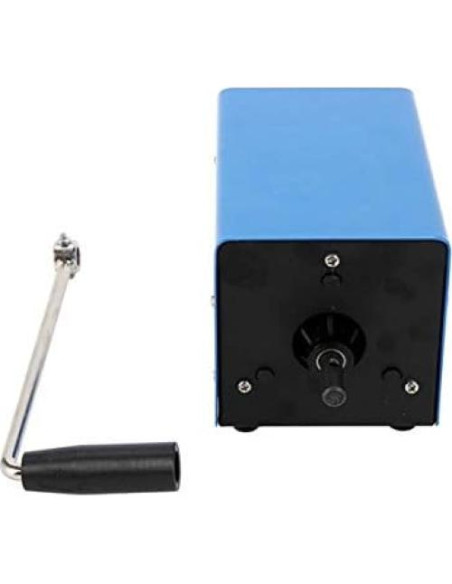 Generador Manual de Manivela YaeTek 20W USB Portátil Azul
