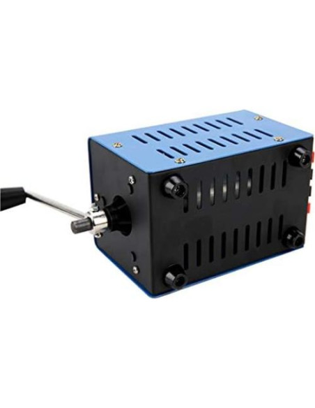 Generador Manual de Manivela YaeTek 20W USB Portátil Azul