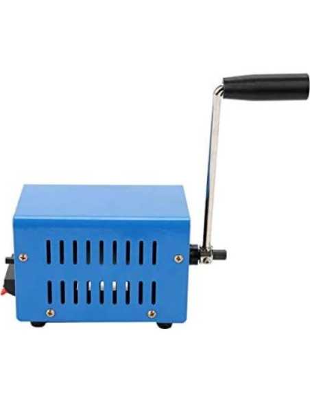 Generador Manual de Manivela YaeTek 20W USB Portátil Azul