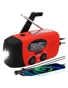 Radio de Emergencia Solar Echainstar CRH 108 con Linterna LED 2000mAh