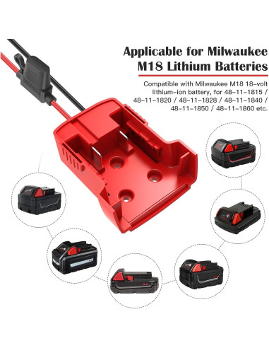 Adaptador de Rueda de Poder CHoiKWong 2 Paquetes 18V