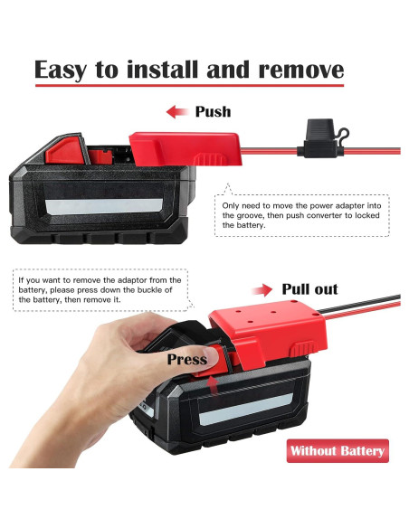 Adaptador de Rueda de Poder CHoiKWong 2 Paquetes 18V