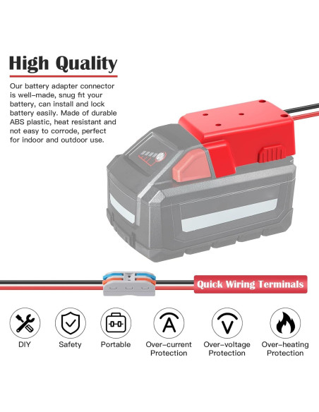 Adaptador de Rueda de Poder CHoiKWong 2 Paquetes 18V