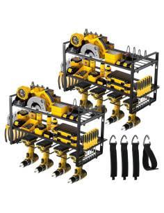 Organizador de Herramientas de Pared GcFoir - 2 Estantes 3 Niveles