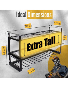 Organizador de Herramientas Eléctricas Maviks 3 Niveles 7 Soportes 2