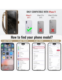 Funda Cartera Defencase para iPhone 11 con Bloqueo RFID 2