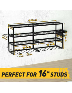 Organizador de Herramientas de Poder Mefirt 4 Capas 163kg 2