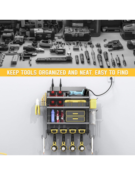 Soporte de Taladro Montado en Pared OKKMAX 4 Capas 86.18kg