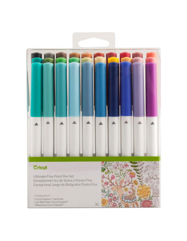 Juego de Plumas de Punta Fina Cricut Ultimate 30 Colores 0.4mm