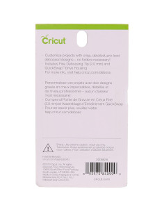 Punta de Debossing Fina Cricut + Carcasa QuickSwap 30g 2