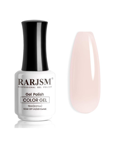 Esmalte de Gel RARJSM Rosa Pálido 15ml Curado UV LED