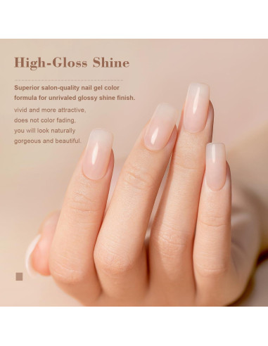 Esmalte de Gel RARJSM Rosa Pálido 15ml Curado UV LED