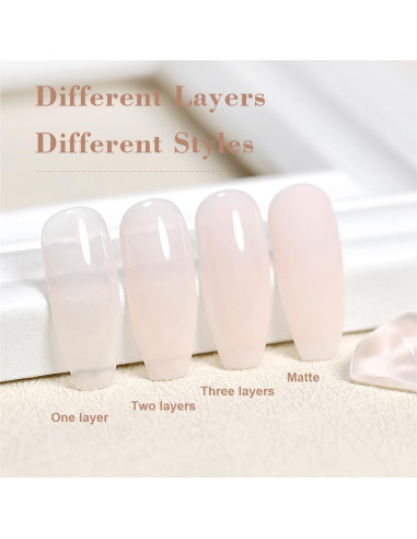 Esmalte de Gel RARJSM Rosa Pálido 15ml Curado UV LED