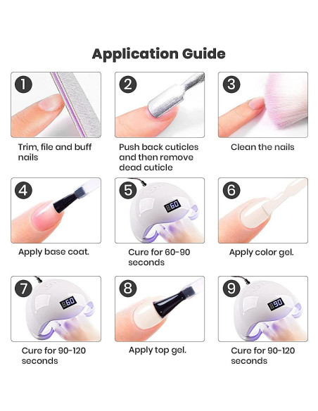 Esmalte de Gel RARJSM Rosa Pálido 15ml Curado UV LED