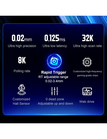 Teclado Mecánico Gaming MCHOSE ACE 68 RGB 8K Hz Ajustable