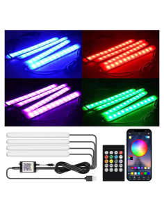 Luz LED Interior de Coche GZ5CG FWD-P729 RGB 29 Modos