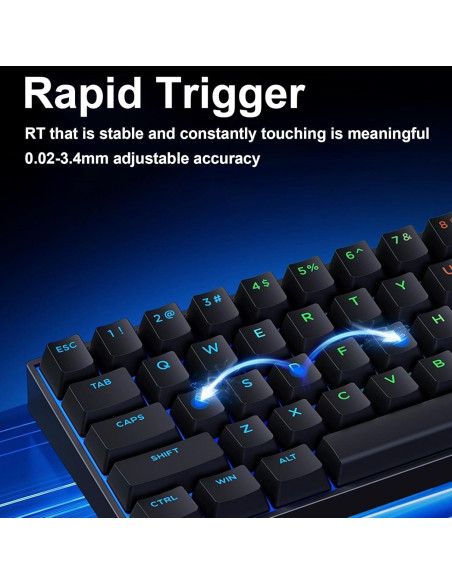 Teclado Mecánico Gaming MCHOSE ACE 68 RGB 8K Hz Ajustable