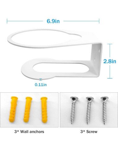 Soporte de Montaje en Pared TP-Link Deco X55 - Metal Blanco, 3 Piezas