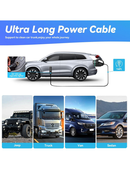 Aspiradora de Coche KABEILAI SVC1019-C con Filtro Ciclónico Aspiradora de Coche KABEILAI SVC1019-C con Filtro Ciclónico